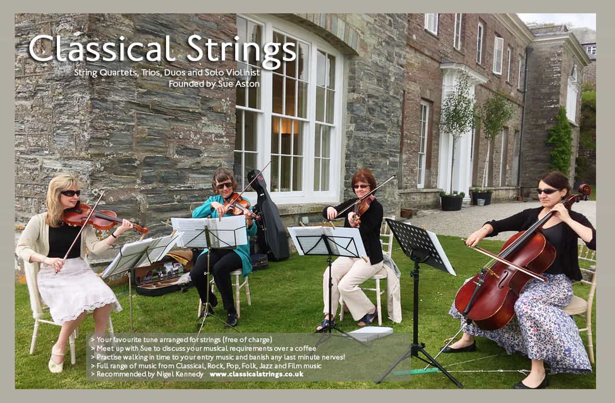 Classical Strings for weddings in Cornwall